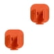 thumbnail image 4 of Wosthever Soporte de cepillo Soporte de pared Soporte de almacenamiento Estante de baño Contenedor de tamaño pequeño sin rastro Superficie Naranja 2piezas, 4 of 6