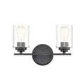 thumbnail image 2 of 2 - Light Matte Black / Black Wall Sconce, 2 of 7