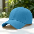 thumbnail image 7 of Plain Baseball Cap Adjustable Running and Outdoor Unisex Hat Sky Blue One Size, 7 of 7