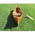 thumbnail image 3 of Wooden Canoe With Ribs Curved Bow Matte Finish 10 ft, 3 of 5