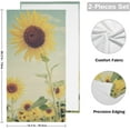 thumbnail image 2 of GZHJMY Sunflower Soft Hand Towels, 2 Pcs Absorbent Bath Towel Decorative Fingertip Towels for Bathroom Gym Spa Hotel Beach Swimming Pool,14.4"x 28.3", 2 of 7