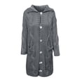 thumbnail image 3 of JUNWELL Long Sweaters Cardigan for Women Open Front Long Sleeve Plus Size Hooded Cardigans Chunky Cable Knit Duster Cardigans with Pockets Winter Coat, 3 of 4