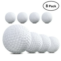 HEMOTON TOYMYTOY 8pcs Plastic Balls Game Toy Balls Practice Balls for Kids Children Golfer (White)