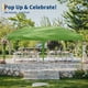 thumbnail image 3 of Garvee carpa plegable 10x20 con sistema one push, impermeable para todo clima y protección UPF 50+, incluye bolsas de peso y bolsa con ruedas para playa y eventos, 3 of 7