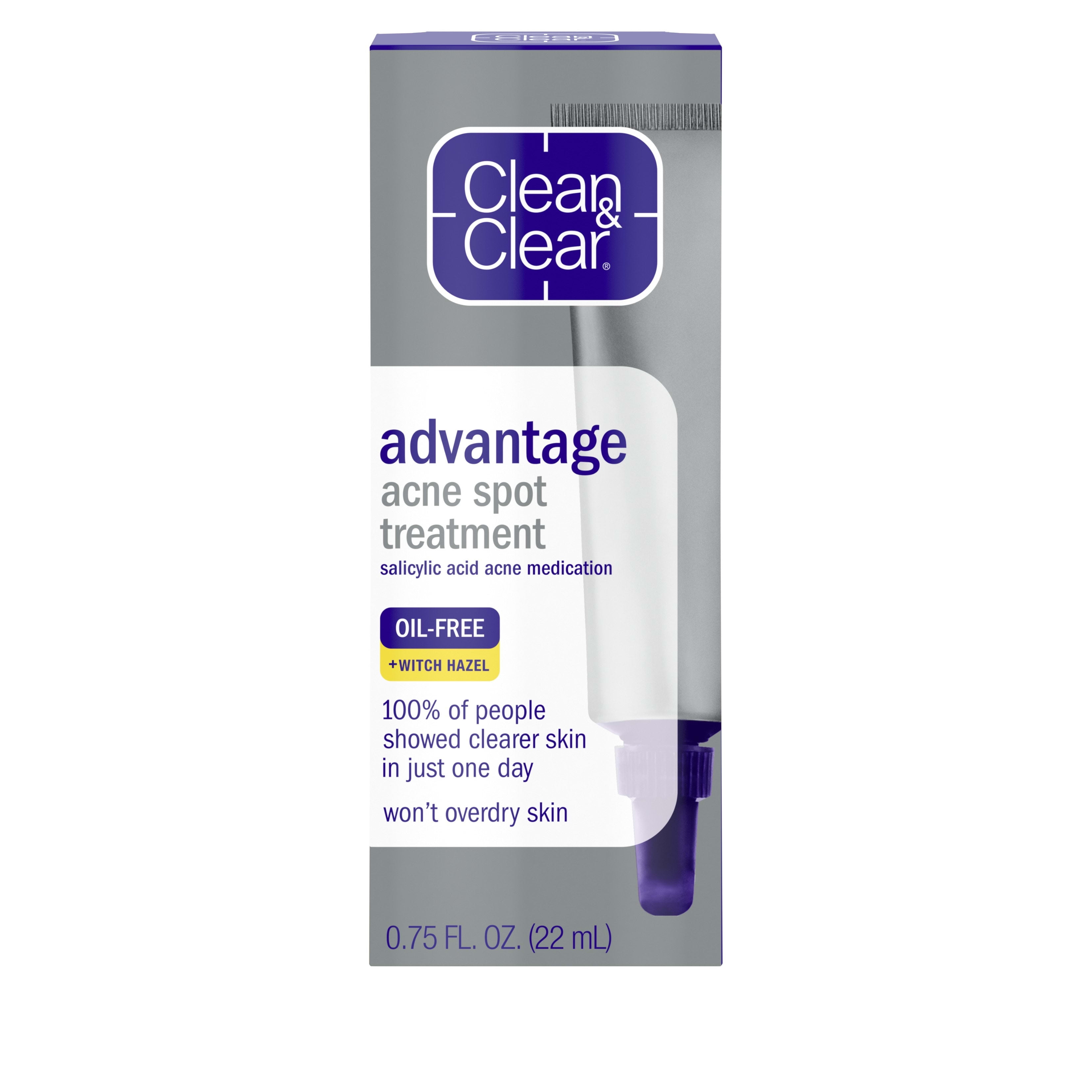 Clean & Clear Advantage Acne Spot Treatment with 2% Salicylic Acid, 0.75 fl. oz