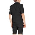 thumbnail image 3 of Boys 2-Piece Double Breasted Suit Set: Blazer & Shorts for Wedding Prom Slim Fit Peak Lapel Lightweight, 3 of 6