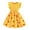 Yellow, variant on Larisalt Kids Girls Elegant Dress for Summer Ribbed Ruffle Butterfly Print Dresses Toddler Baby Girl Party Dress