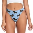 thumbnail image 1 of Fotbe Dachshund Dog Tanga Sin Costuras para Mujer con Estampado – Panties Invisibles, Transpirables y Cómodos para Uso Diario-3X-Large, 1 of 6