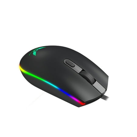 ZERODATE S900 Computer Gaming Mouse 1600DPI 4 Buttons RGB LED Backlight Optical Ergonomic Mouse USB Wired Mice for