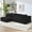 Black, variant on Mjkone Modular Sectional Sofa with Chaise,Corduroy L-Shaped Cloud Couch,Oversized Sleeper Couches for Living Room,Black