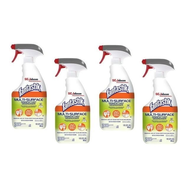 SC Johnson Fantastik MultiSurface Disinfectant Degreaser, Fresh Scent