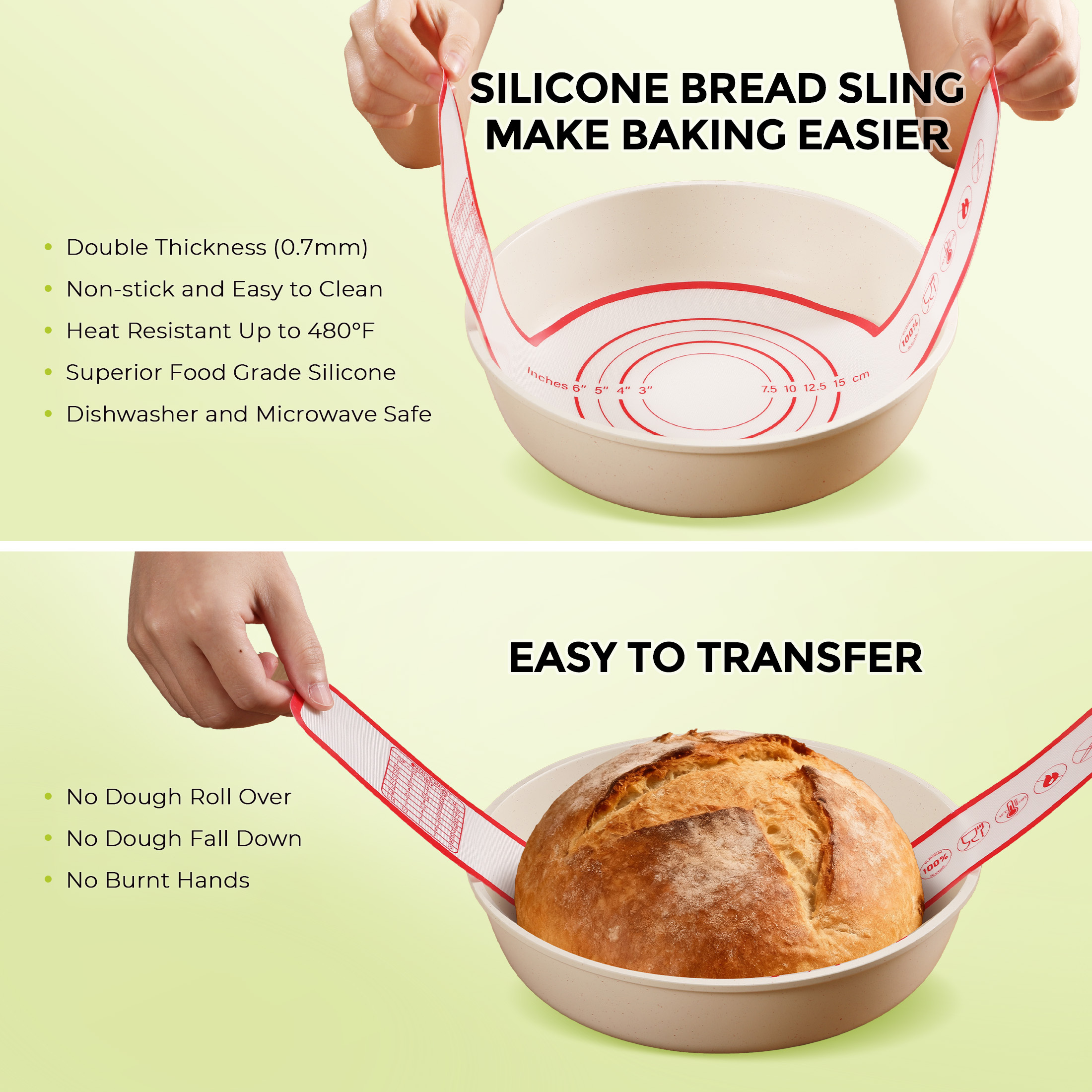 Syvio Bread Proofing Basket Set, 9" Round & 11" Oval Sourdough Proofing Basket with Liners & Covers, Bread Lame, Dough Whisk for Kitchen, Sourdough Starter Kit