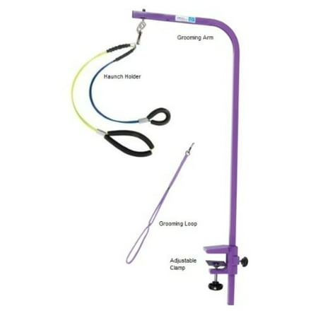 UPC: 0610098511021 | Downtown Pet Supply Dog Grooming Table Arm  No Sit Grooming Loop  Purple  1 Haunch