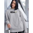 thumbnail image 2 of Hello Daisy Flower Sweatshirt Women - Women Sweatshirt, Sport Grey, 3XL, 2 of 4