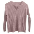 thumbnail image 5 of Lixiuxyad Womens Open Front Cardigan Casual Slim Fit Cardigan Long Sleeve Soft Solid Color Knit Sweater With Round Neck For Everyday Comfort And Style,Pink, 5 of 5