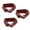 Burgundy, variant on AMC Hornet 1970-1977 Standard 2 Point Black Lap Bench Seat Belt Kit - 3 Belts