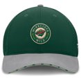 thumbnail image 2 of Men's Fanatics Green Minnesota Wild Fundamentals Span Flex Hat, 2 of 4