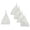 White, variant on Knotted Baby Cap, Blue - Pack of 5