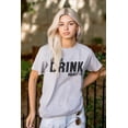 thumbnail image 2 of Let Me Drink Think About It Alcohol Unisex Plus Size Graphic Tee Brisco Brands 2X, 2 of 6