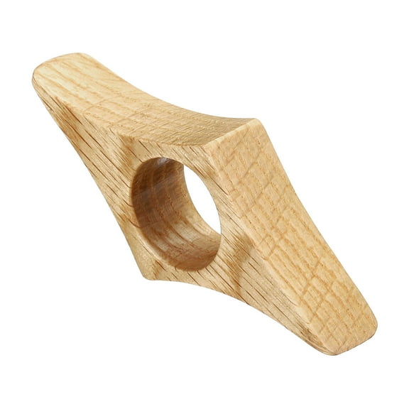 Uxcell 0.8" Thumb Book Page Holder Handmade Oak Bookmark Book Opener Page Holders Style 1, Brown