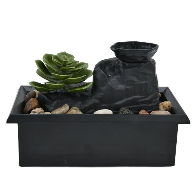 Home Decor,USB 3V Succulent Water Desktop Water Fountain Tabletop Fountain Rapid Response