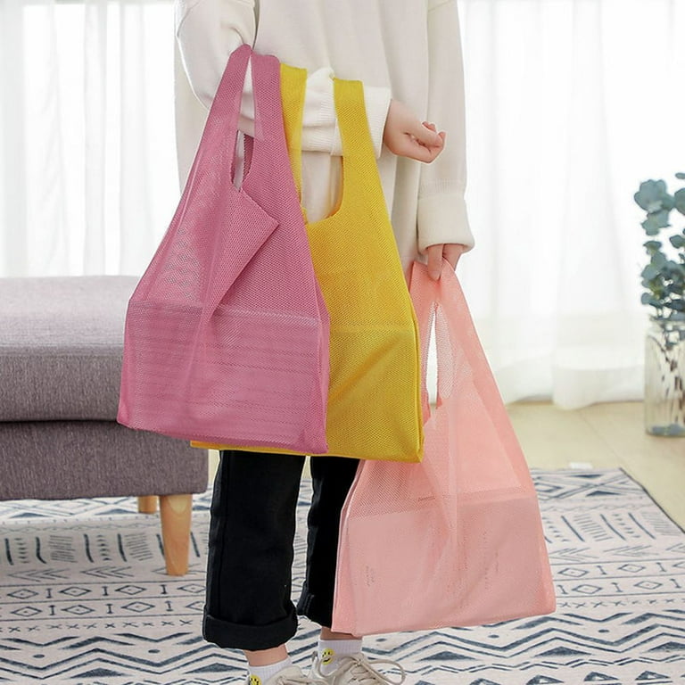 Household Hollow Foldable Reusable Fishnet Bag Shopping Net Pocket
