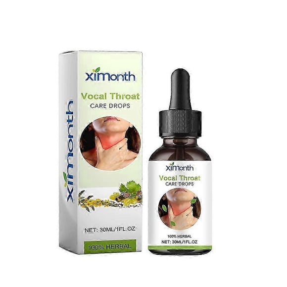 Vocal Throat Care Drops - Soothing Relief For Dry, Itchy Throat Vocal Cord Repair - 30ml