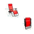 thumbnail image 3 of Best Choice Products Set of 2 Zero Gravity Lounge Chair Recliners for Patio, Pool w/ Cup Holder Tray - Crimson Red, 3 of 9