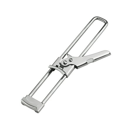

Joyfeel Can Opener Adjustable Stainless Steel Bottle Opener Jar Lid Gripper Manual Corkscrew with Anti-Slip Pads Comfortable Handle Kitchen Tool