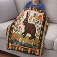 thumbnail image 4 of CaiYueKe Small Size Flannel Blanket, 39x27.6 Inch Soft Warm Nap Blanket, Print Flannel Throw for Sofa Bed Camping, Lightweight Cozy Blanket, Gift for Holiday Thanksgiving Christmas, 4 of 6