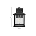 thumbnail image 6 of 81590BK Lark Nolan - 10W 1 LED Small Outdoor Wall Lantern-12 Inches Tall and 7.5 Inches Wide, 6 of 8
