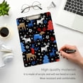 thumbnail image 5 of FMSHPON Christmas Trees Reindeer Snowflakes Clipboard Hardboard Wood Nursing Clip Board and Pull for Standard A4 Letter 13x9 inches, 5 of 8