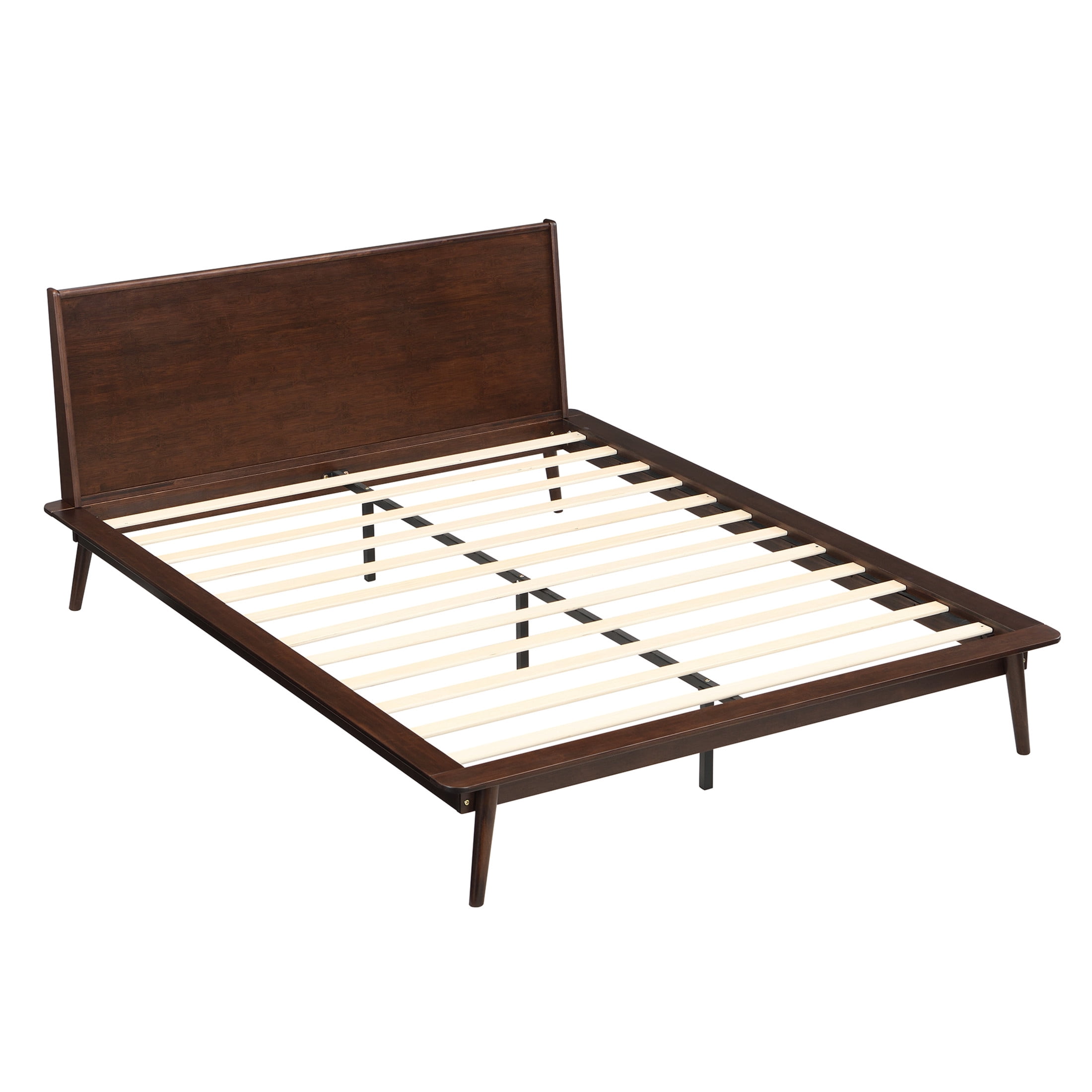Christopher Knight Home Queen Size Bamboo Platform Bed Frame, Heavy-Duty Support, Chocolate