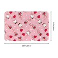 thumbnail image 3 of Balery Gnome With Heart Doormat, Durable Flannel Fabric, Waterproof Stain and Fade Resistant, Low Profile,Indoor Outdoor Door Mats, Easy Clean Patio Entrance Mat, 16x24in, 3 of 9