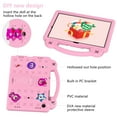 thumbnail image 3 of ELEHOLD Case for Samsung Galaxy Tab A9 Plus 11 Inch (SM-X210/X215/X216/X218) ,Children Friendly DIY Cartoon EVA Foam Protective Handle Stand Cover for Galaxy Tab A9+,Pink, 3 of 8