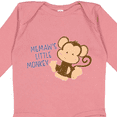 thumbnail image 4 of Inktastic Memaw's Little Monkey Boys or Girls Long Sleeve Baby Bodysuit, 4 of 5