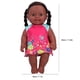thumbnail image 2 of Exquisite African Black Girl Doll Lifelike Chidren Cute Doll Kid Role Play Toy Gift 30cm(Q12011 Rose Pink Blue Skirt ), 2 of 4