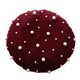 thumbnail image 5 of Qarigey Boina Tejido satinado Diseño de moda casual Sombrero Beanie Gorras vino rojo Type2 NO2, 5 of 6