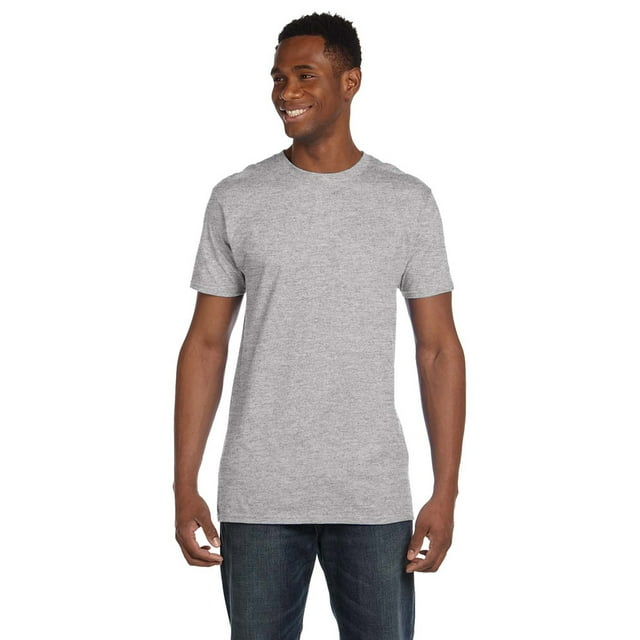 Hanes 4980 Nano Cotton T-Shirt - Light Steel - Large