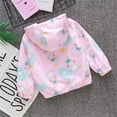 thumbnail image 3 of Mercatoo Toddler Girls Hooded Outwear Zipper Windbreaker Light Jacket Coat Spring Outdoor Jackets for Girls 10 to 12, 3 of 9