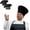 Black x 2, variant on URBY 1pc Extra Large Chefs Hat Similar to Hat Size XL, XXL and up, White