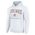 thumbnail image 2 of Unisex Starter White Minnesota Vikings Throwback Logo Pullover Hoodie, 2 of 3