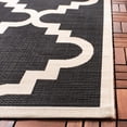 thumbnail image 5 of SAFAVIEH Courtyard Jaylee Geometric Indoor/Outdoor Area Rug, Black/Beige, 9' x 12'6", 5 of 10