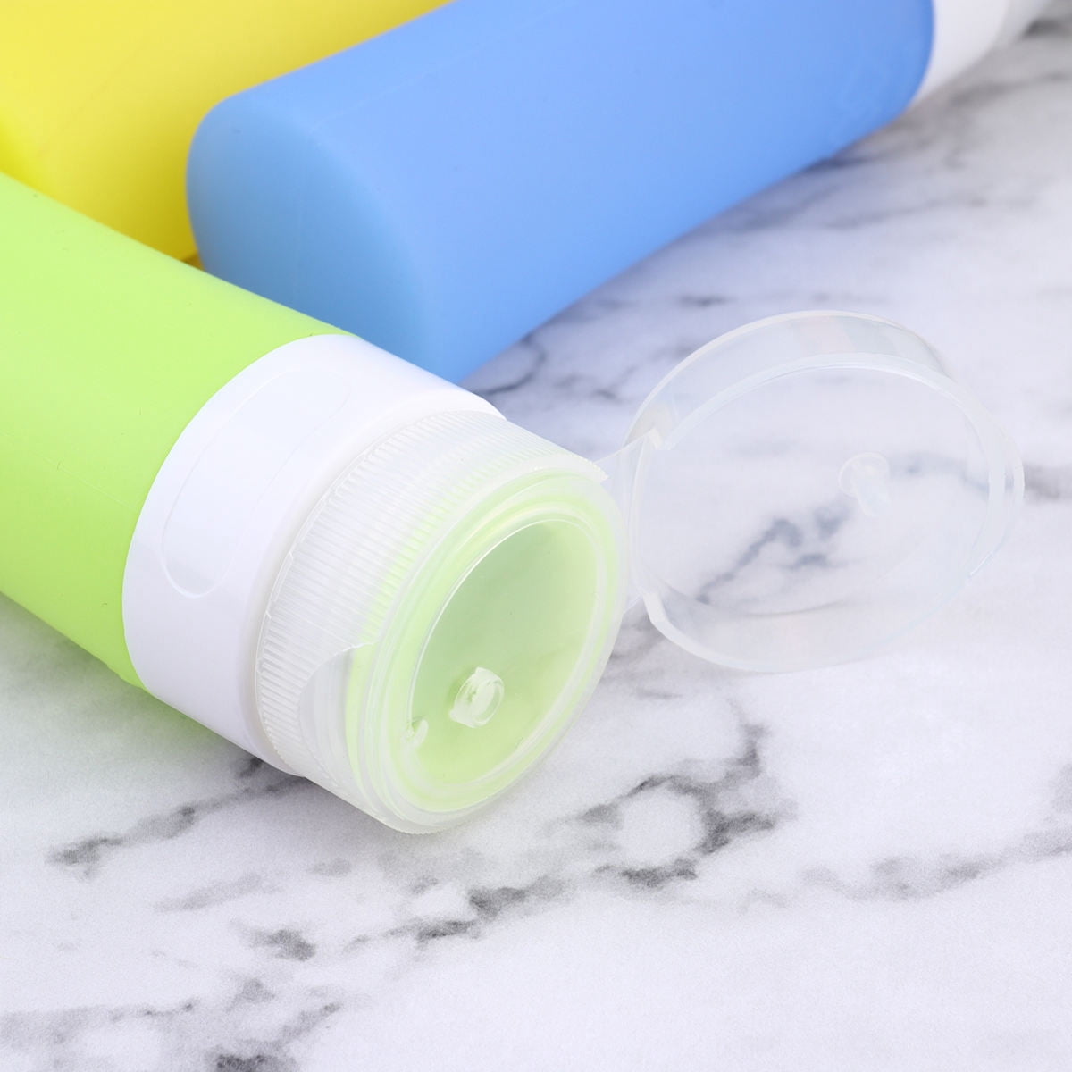 ELAYARD 6-Pack Silicone Makeup Sample Containers Travel Bottles Leakproof for Cosmetics