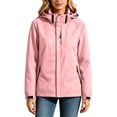 thumbnail image 6 of WRKEKC Windbreaker Jackets for Women Waterproof Windproof Hooded Long Sleeve Zip Up Detachable Hood Outdoor Coat with Pockets, 6 of 9