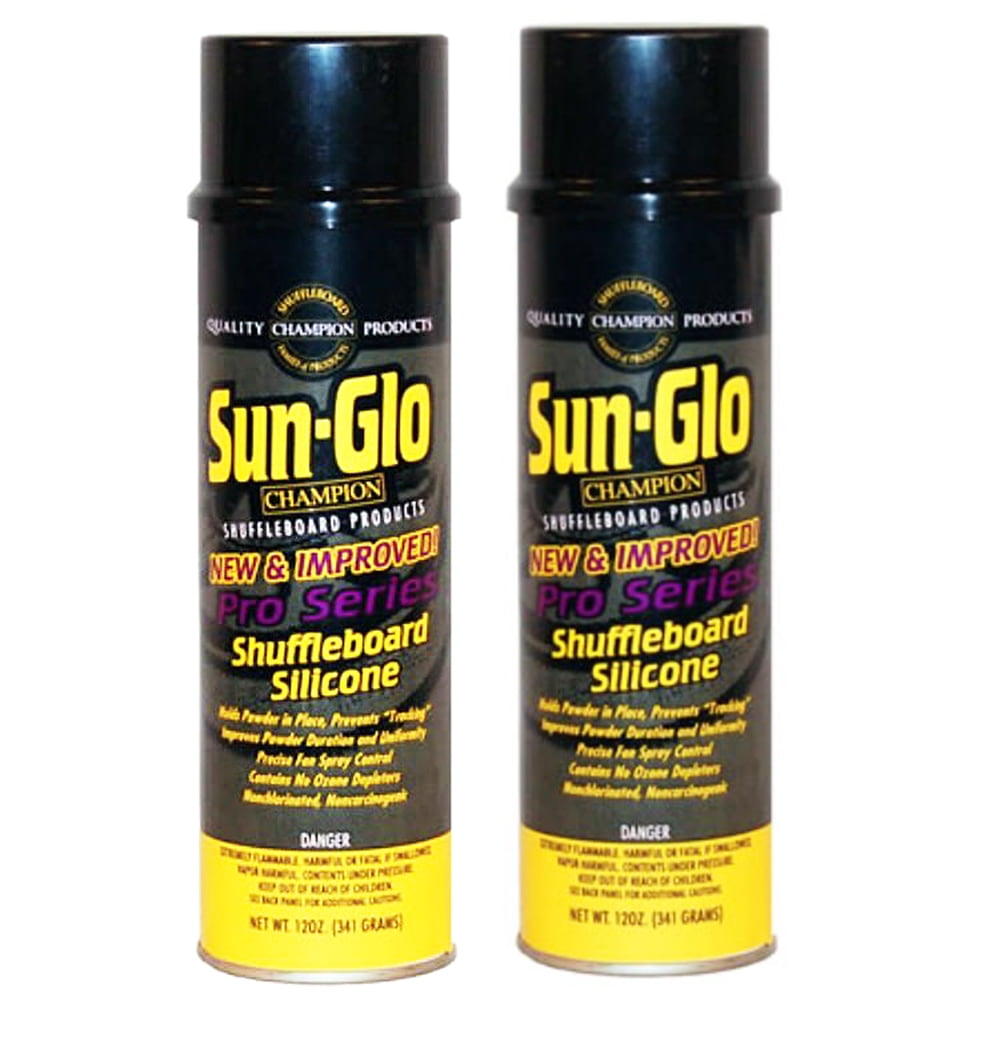 Sun-Glo Silicone Shuffleboard Spray 12 oz Pack of 2