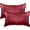 Burgundy, variant on 2 PACK Cooling Viscose Satin Pillowcase Set with Hidden Zipper closure, King, Champagne