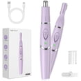 thumbnail image 6 of Ear and Nose Hair Trimmer for Women, 2026 Professional Painless 2 in 1 USB Rechargeable Eyebrow & Facial Hair Trimmer, Precision Tool with Powerful Motor and Dual-Edge Blades, IPX7 Waterproof, 6 of 6
