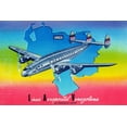 thumbnail image 2 of Retrotravel 18x13 White Modern Wood Framed Museum Art Print Titled - Linea Aeropostal Venezolana; The Venezuelan Airline, 2 of 4