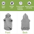 thumbnail image 4 of Unique Bargains Warm Hooded Cotton Dog Sweatshirt Hooded Pet Winter Clothes Coat Grey XXL, 4 of 7
